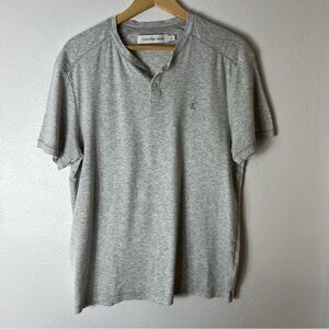 Calvin Klein jeans Henley heather grey large